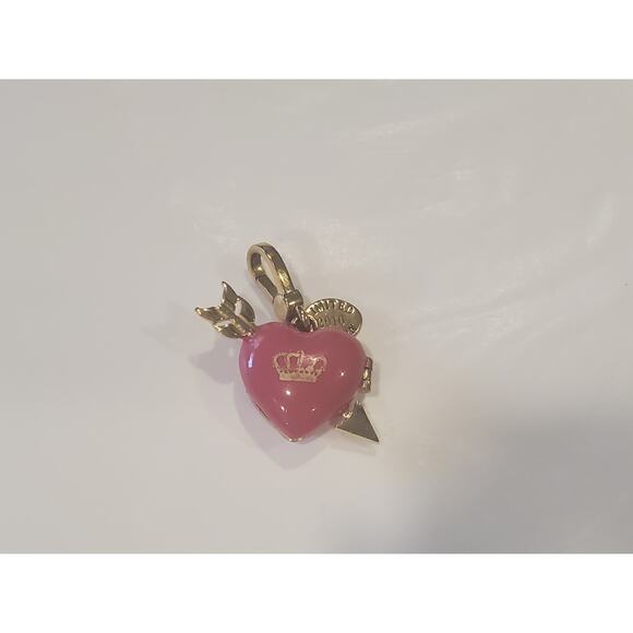 Juicy Couture Love Heart Locket Charm Y2k Vintage Jewlery 2010 Valentine's Day - Picture 3 of 5